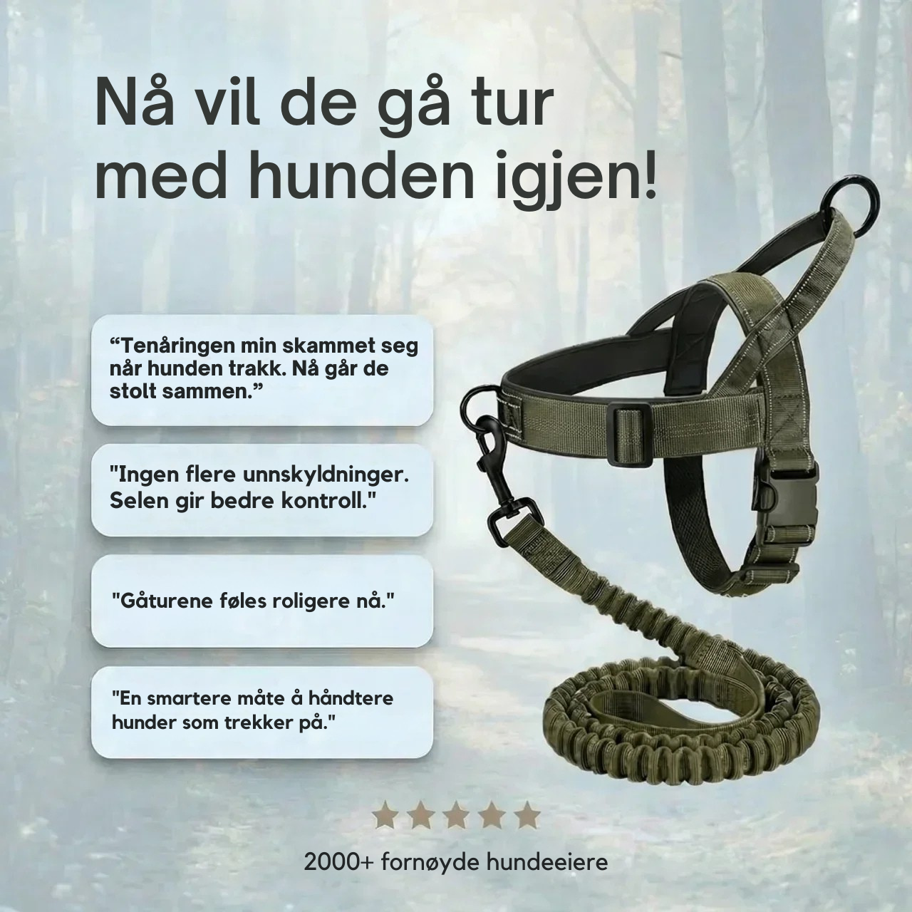 No-pull dog harness
