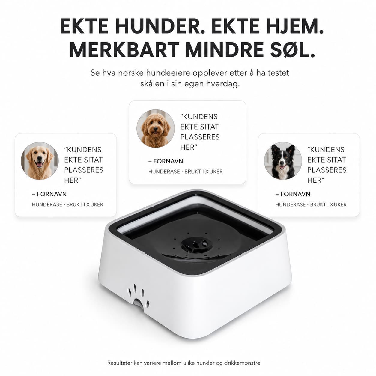 WEEM - Anti-Splash Water Bowl